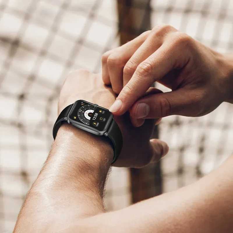 SMARTWATCH QCY / GTS / BLUETOOTH CALL / IPX8 / GRIS OSCURO - Imagen 4